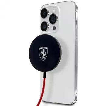 Ferrari FECBMSMENK 15W MagSafe Wireless Charging Pad - Black