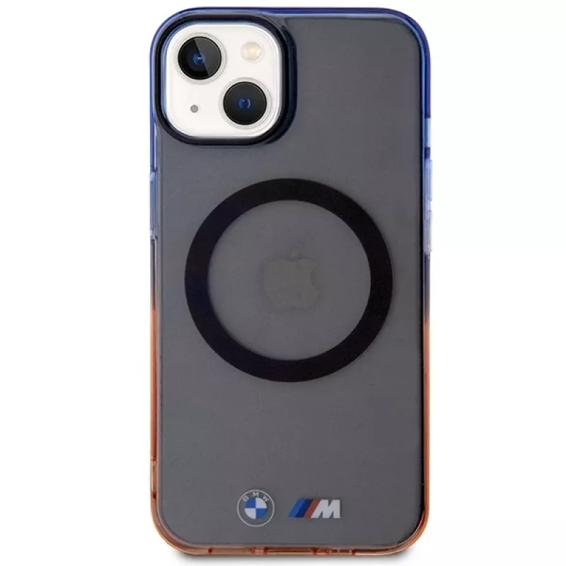 BMW iPhone 13/14/15 Grey Hardcase Gradient Bumper MagSafe