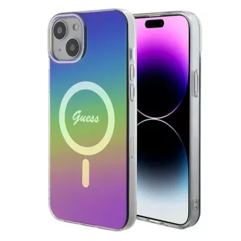 Guess IML Iridescent MagSafe Back Cover Apple iPhone 15 Plus, Multi-color