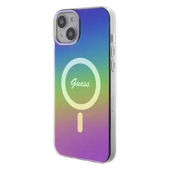Guess IML Iridescent MagSafe Back Cover Apple iPhone 15 Plus, Multi-color