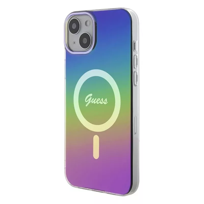 Guess IML Iridescent MagSafe Back Cover Apple iPhone 15 Plus, Multi-color