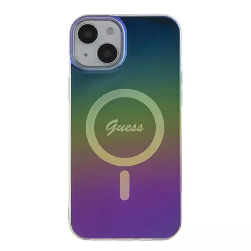 Guess IML Iridescent MagSafe Back Cover Apple iPhone 15 Plus, Multi-color