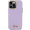 Guess GUHCP15LPGMCSL Glitter Glossy Script Hard Case iPhone 15 Pro 6,1 inch Ceriņkrāsa