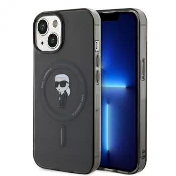 Karl Lagerfeld Ikonik Hardcase MagSafe iPhone 13/14/15 6,1 inch Melns