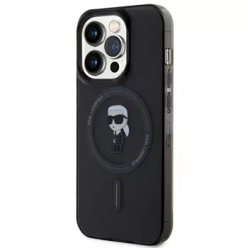 Karl Lagerfeld Ikonik MagSafe Hardcase iPhone 14 Pro 6,1 inch Melns