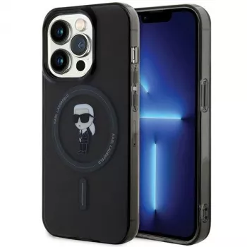 Karl Lagerfeld MagSafe IML Ikonik Case for iPhone 15 Pro Black
