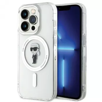 Karl Lagerfeld MagSafe IML Ikonik Case iPhone 15 Pro Caurspīdīgs