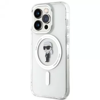 Karl Lagerfeld MagSafe IML Ikonik Case iPhone 15 Pro Caurspīdīgs