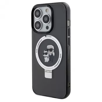 Karl Lagerfeld iPhone 13 Pro Max 6,7 inch Hardcase Ring Stand Karl & Choupette MagSafe Black