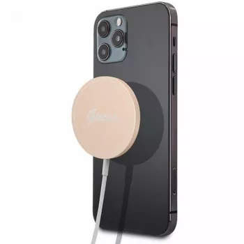 Guess GUCBMSLRD 15W MagSafe bezvadu lādētājs - Zelts