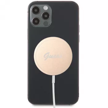 Guess GUCBMSLRD 15W MagSafe bezvadu lādētājs - Zelts