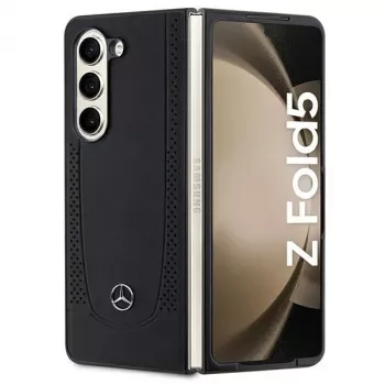 Mercedes-Benz MEHCZFD5ARMBK Urban Leather Hard Case Samsung Galaxy Z Fold5 - Melns