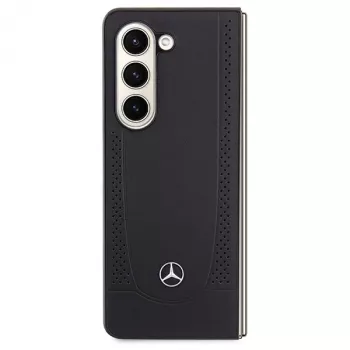 Mercedes-Benz MEHCZFD5ARMBK Urban Leather Hard Case Samsung Galaxy Z Fold5 - Melns