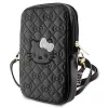 Hello Kitty Quilted Bows Strap - pār plecu nēsājams telefona maciņš (melns)