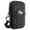 Hello Kitty Quilted Bows Strap - pār plecu nēsājams telefona maciņš (melns)