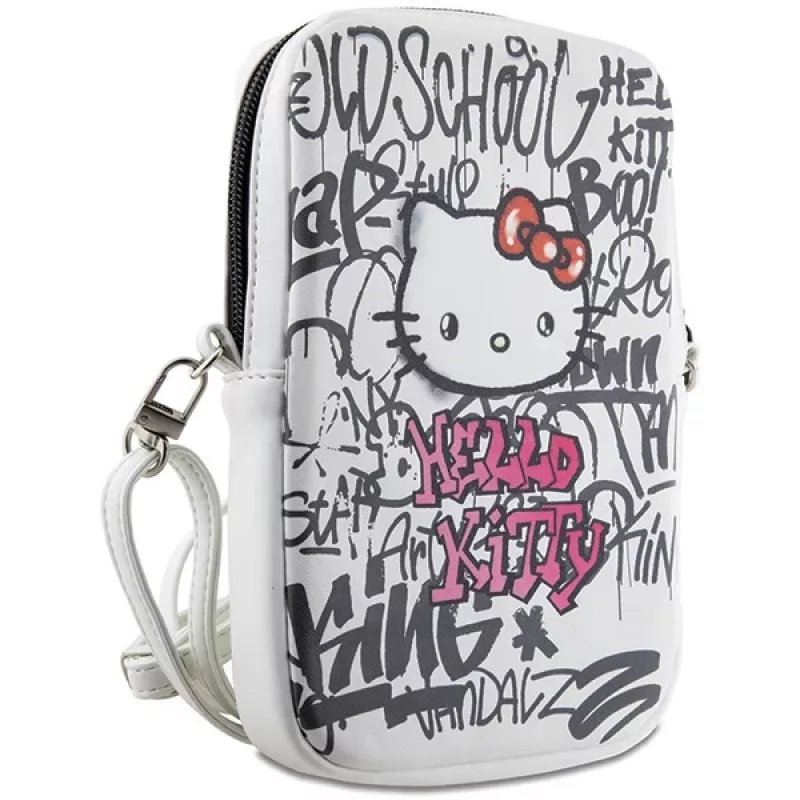 Hello Kitty Shoulder Bag Graffiti Kitty Head White
