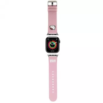 Hello Kitty HKAWMPGKHP Silikona siksniņa Apple Watch 38/40/41mm Rozā