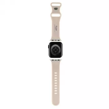 Hello Kitty HKAWMSCHBLE Silikona siksniņa Apple Watch 38/40/41mm - Bēša