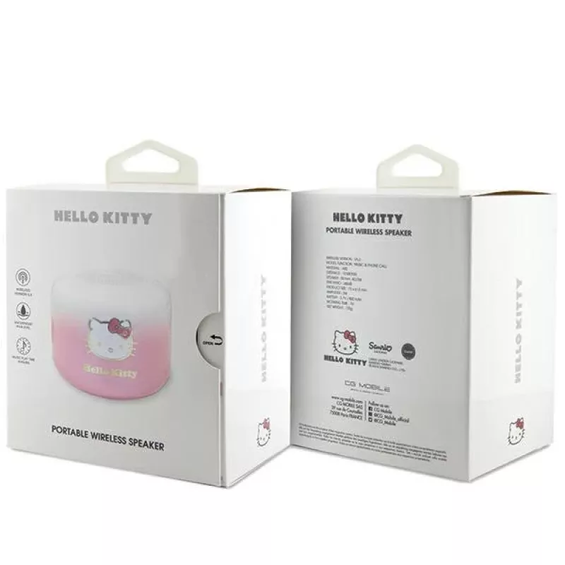 Hello Kitty Bluetooth 5.0 Speaker HKWSBT6GKEP Pink Electroplate Gradient