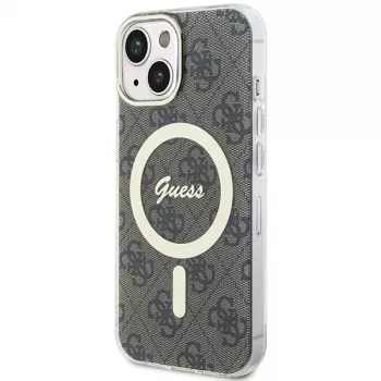 Guess GUHMP15MH4STW Hardcase IML MagSafe iPhone 15 Plus / 14 Plus 6,7 inch Brūna