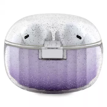 Guess Glitter Gradient True Wireless Bluetooth Earbuds ar uzlādes futrāli (Purple)