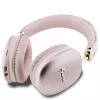 Guess Gcube Metallic Script Logo On-Ear Bluetooth Headphones Pink