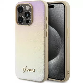 Guess GUHCP14XPSAIRSD Saffiano Iridescent Script Hard Case Apple iPhone 14 Pro Max 6,7 inch - Zelts