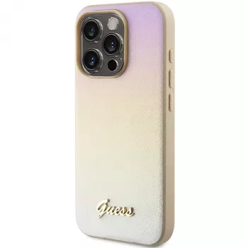 Guess GUHCP14XPSAIRSD Saffiano Iridescent Script Hard Case Apple iPhone 14 Pro Max 6,7 inch - Zelts