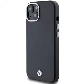 BMW BMHMP14S23PUFWK Signature Wrapped Metal MagSafe Case iPhone 14 / 15 / 13 6,1 inch Melns