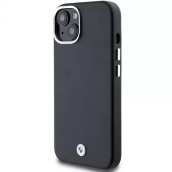 BMW Signature Wrapped Metal MagSafe Case iPhone 15 / 14 / 13 6,1 inch Melns