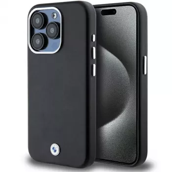 BMW Signature Wrapped Metal MagSafe Case Apple iPhone 15 Pro 6,1 inch Melns