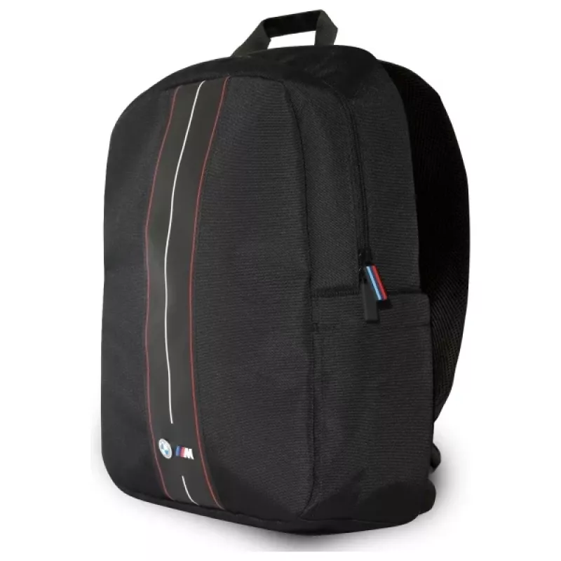 BMW BMBP15COMPVSKR 16 mugursoma, melna, neilons, Red Stripe