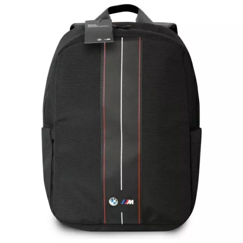 BMW BMBP15COMPVSKR 16 mugursoma, melna, neilons, Red Stripe