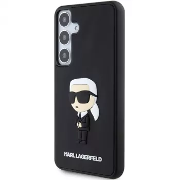 Karl Lagerfeld KLHCS24S3DRKINK S24 S921 Black Hardcase 3D Rubber Ikonik Samsung Galaxy S24