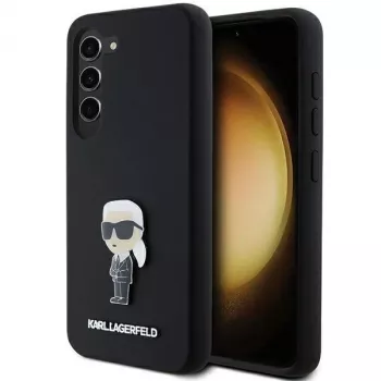 Karl Lagerfeld Ikonik Metal Pin Silicone Case Samsung Galaxy S23 - Melns