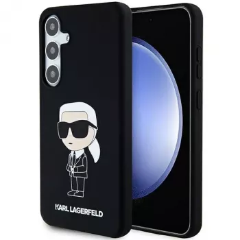 Karl Lagerfeld KLHCS24MSNIKBCK Ikonik Silicone Case Samsung Galaxy S24+ (SM-S926) - Melns