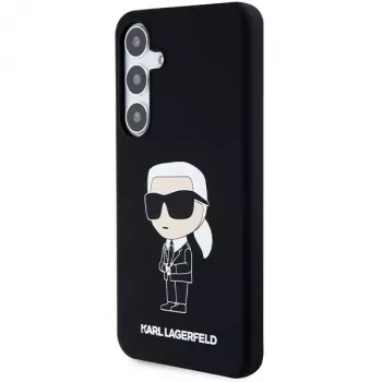 Karl Lagerfeld KLHCS24MSNIKBCK Ikonik Silicone Case Samsung Galaxy S24+ (SM-S926) - Melns