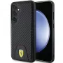 Ferrari FEHCS24MN3PUK Cietais Maciņš Samsung Galaxy S24+ (SM-S926) - Oglekļa Šuve Apakšdaļa - Melns