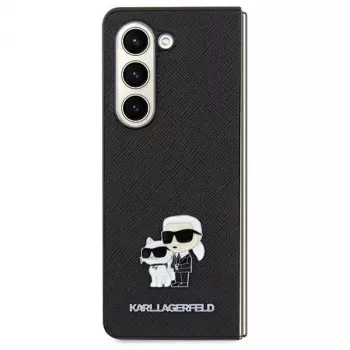 Karl Lagerfeld KLHCSA35SAKCNPK A35 A356 Hardcase Black Saffiano Karl & Choupette Pin Samsung Galaxy A35 5G