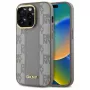 DKNY DKHMP14LPCPVSLE Hardcase Leather Checkered Mono Pattern MagSafe for iPhone 14 Pro 6.1 Beige