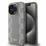 DKNY DKHMP15XPCPVSLE iPhone 15 Pro Max 6,7 inch Hardcase Īsta āda Checkered Mono Pattern MagSafe Bēšs