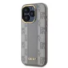 DKNY DKHMP15XPCPVSLE iPhone 15 Pro Max 6,7 inch Hardcase Īsta āda Checkered Mono Pattern MagSafe Bēšs