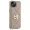 DKNY DKHCP14SPQDSLE Quilted Stack Logo Case Apple iPhone 14 6,1 inch Smilškrāsas