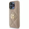 DKNY DKHCP15XPQDSLE Quilted Stack Logo Back Cover Apple iPhone 15 Pro Max 6,7 inch Bēšs
