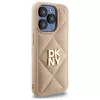 DKNY DKHCP15XPQDSLE Quilted Stack Logo Back Cover Apple iPhone 15 Pro Max 6,7 inch Bēšs