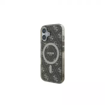Guess GUHMP16MH4DTEW Hardcase iPhone 16 Plus 6,7 inch Brūns IML 4G Fons MagSafe