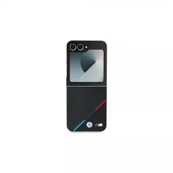 BMW Hardcase Samsung Galaxy Z Flip6 / Z Flip7 FE - Carbon Tricolor Black