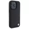 BMW BMHCP16X23RCGPK iPhone 16 Pro Max 6,9 inch Black Hardcase Sign Leather Crossing Lines Pattern