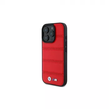BMW M Collection Perforated and Stitched Line Hardcase Apple iPhone 16 Pro 6,3 inch Sarkans MagSafe