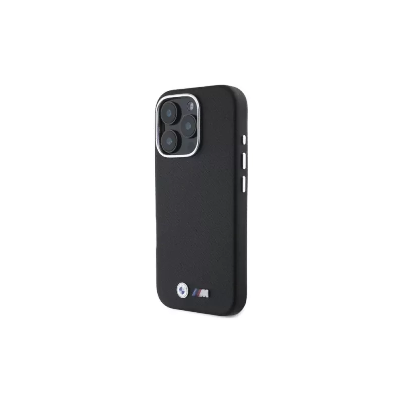BMW M Edition Kevlar Wrapped Metal Hard Case Apple iPhone 16 Pro Max 6,9 inch - Melns